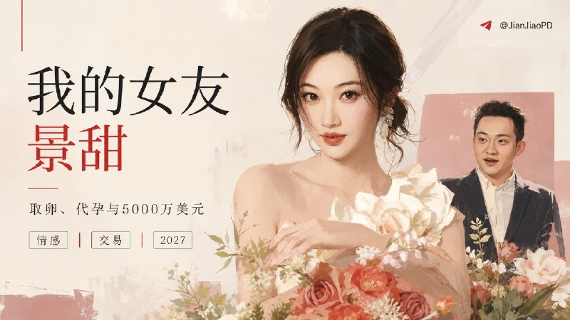 孙宇晨与他的明星女友景甜 《我的女友景甜》回忆录             --- 作者 孙宇晨一颗卵子的重量，三点五微克五千万美元现金的重量，两点五吨 景甜在蒙太奇拉古纳海滩的电话里向我要的是后者，抵押的是前者