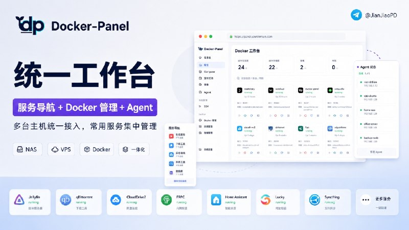 ✈️ 开发者自荐 | Docker-Panel