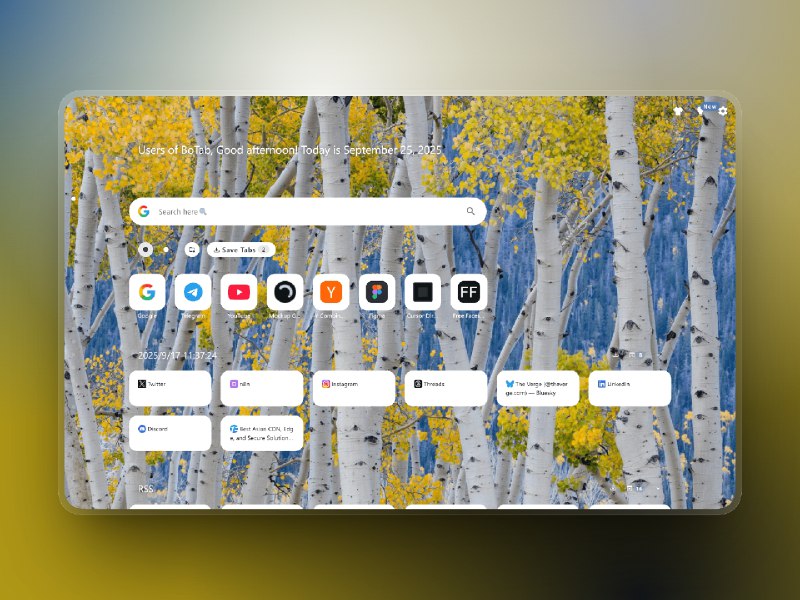📣 BoTab | 一键把收藏夹变成新标签页🖼 标签