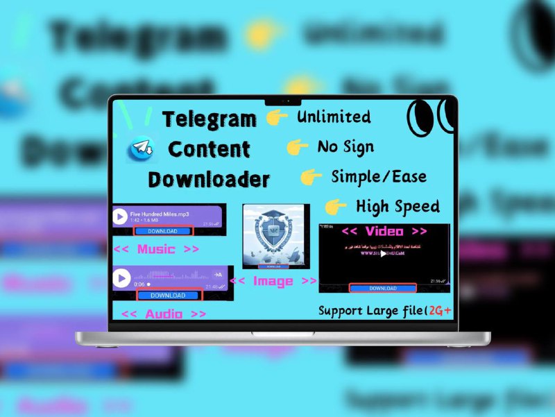 免费不限速的 Telegram 视频下载器，一键保存高画质内容这款Telegram 视频下载器无需注册、完全免费，支持高清视频一键下载，不限次数