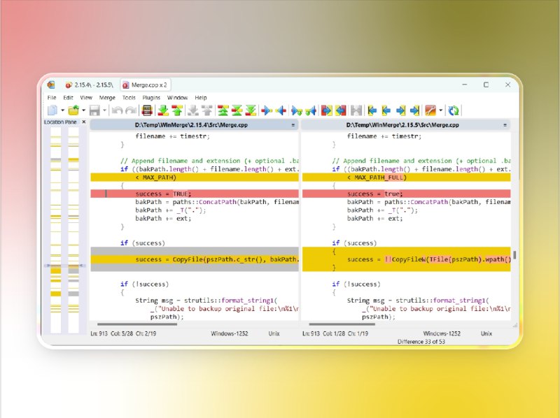 📣 WinMerge | 免费开源文件与文件夹差异对比工具（Windows）🖼 标签