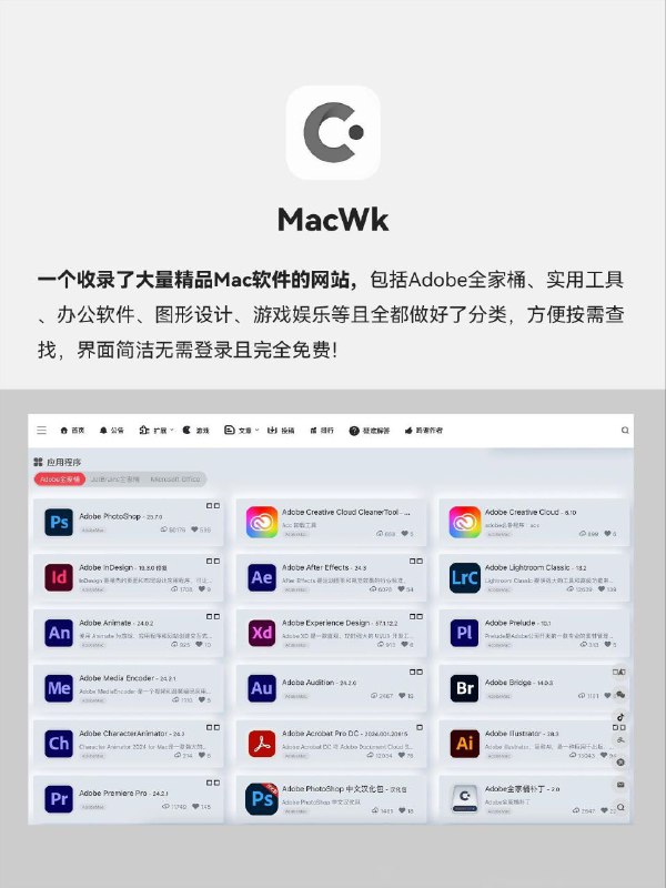 😄  Mac ▎值得收藏 「#Mac 软件资源分享」网站🔖😹【软件简介】