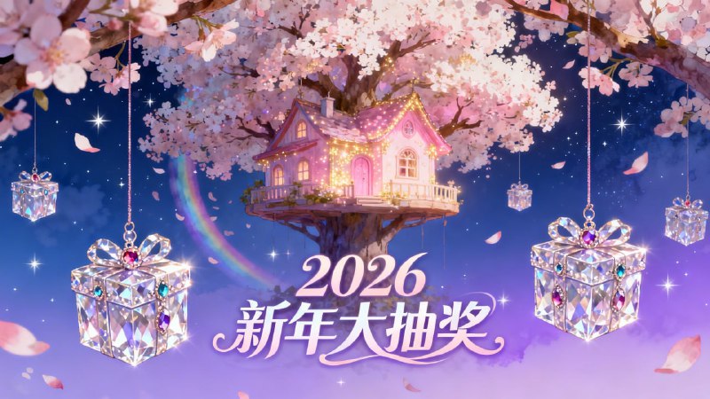 已结束 ～🎁 2026新年大抽奖 福利超多🔥🔑 抽奖口令