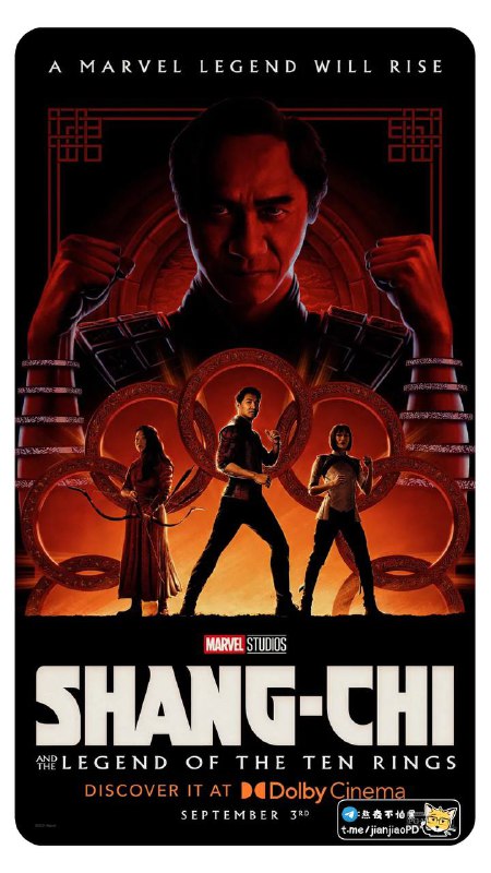 #电影资讯 👈🏻查看更多漫威《尚气》确定10月14日上线韩国流媒体▎漫威官方宣布，《#尚气与十环传奇》确定将于10月14日上线韩国流媒体，11月12日上线Disney+流媒体，并且为庆祝D+开启两周年，已订阅用户无需额外付费观看