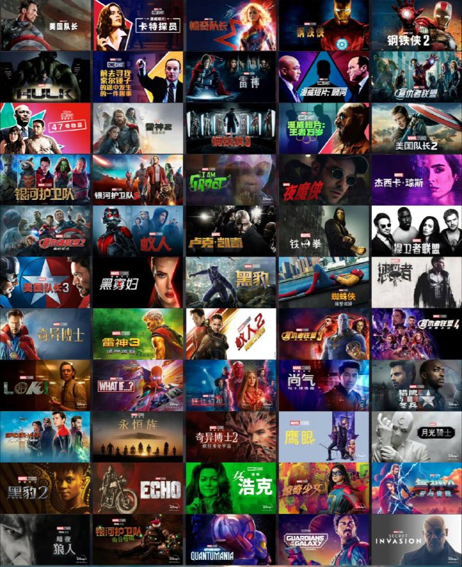 🍟漫威电影宇宙 ▎ 4.41T大小·51部影视剧『漫威宇宙第1-5阶段的所有影视资源』✨包括（1080P-4K-SDR-HDR-IMAX-熟肉-全景声-中英字幕-杜比视界 各种格式），可投屏投影！全网最全、画质最高的漫威影视合集！ℹ️容量不够的话不用一次性全部转存，先保存自己准备看的➖➖➖➖➖➖➖➖➖👑第一阶段👁钢铁侠→无敌浩克→钢铁侠2→雷神→美国队长→复仇者联盟（提取码