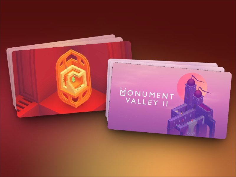 🕹️ Epic喜加一 | 视觉解谜神作《纪念碑谷2》限免领取  《纪念碑谷》 堪称解谜游戏的 艺术馆天花板，2014 年横扫 苹果设计奖 和 iPad 年度游戏上周Epic送了第一部，这周紧接着送出了第二部📬 纪念碑谷 领取地址⏱️ 领取时间截止至 2025/09/18 23