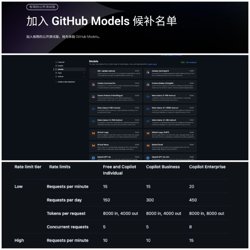 😨  申请GitHub Models 的 Waitlist ▎可以免费测试诸多AI大模型👥【支持平台】