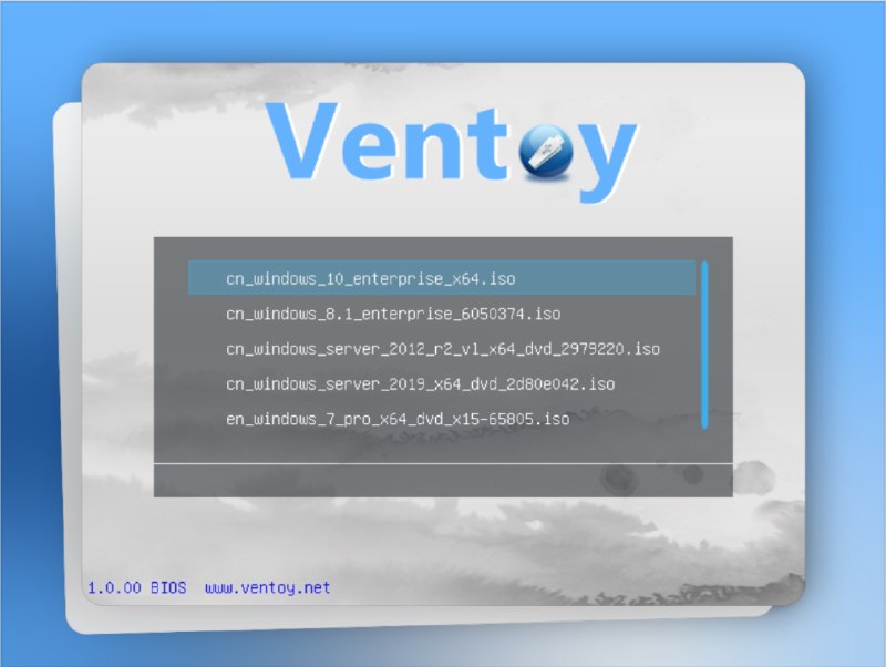 👥 Ventoy | 一键制作多系统启动U盘的工具　Ventoy 让做启动盘免格式化