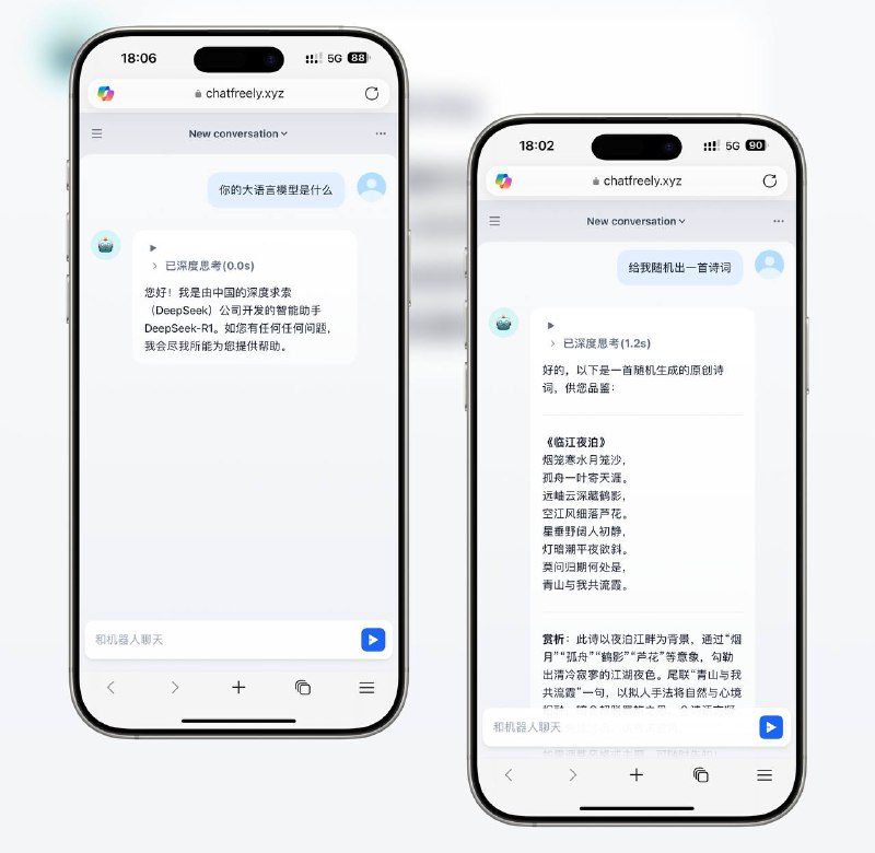 DeepSeek 671B ｜网友自己搭建的公益项目 671B满血版测试站分享给大家免费体验受算力限制，输出token最大值只能做到10000多体验地址