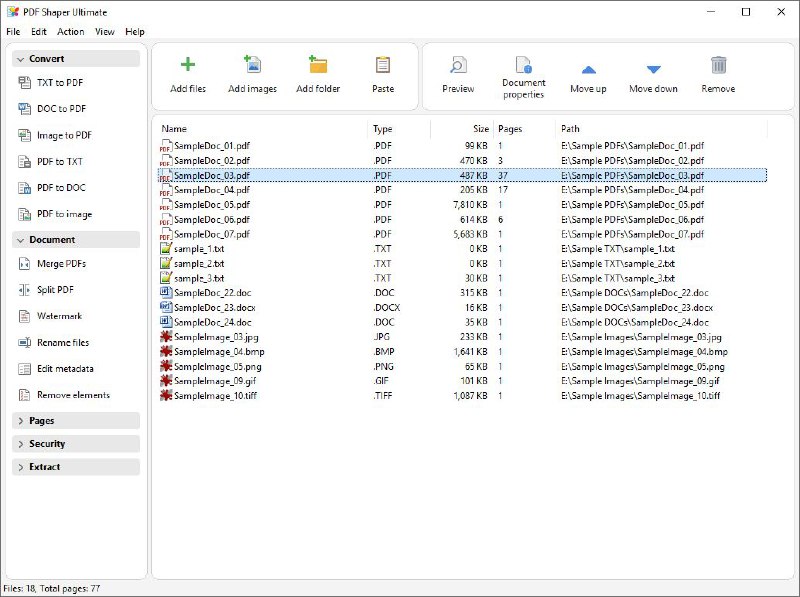PDF Shaper