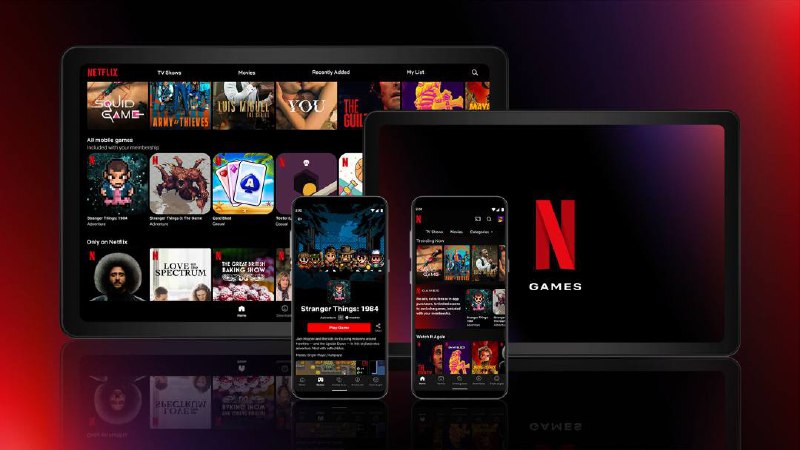 流媒体影视Netflix上线游戏业务▎近日，Netflix宣布推出Netflix Games功能，该功能将允许Netflix用户在他们的移动设备上游玩游戏，首批推出的游戏只有五款，所有的Netflix订阅用户都可免费游玩（该功能仅在Android系统上推出，iOS则有待公布）▎本次推出的5款游戏大致可分为两大类