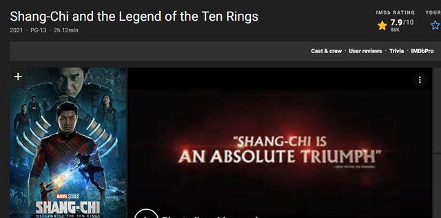 #电影资讯 👈🏻查看更多漫威《尚气》确定10月14日上线韩国流媒体▎漫威官方宣布，《#尚气与十环传奇》确定将于10月14日上线韩国流媒体，11月12日上线Disney+流媒体，并且为庆祝D+开启两周年，已订阅用户无需额外付费观看