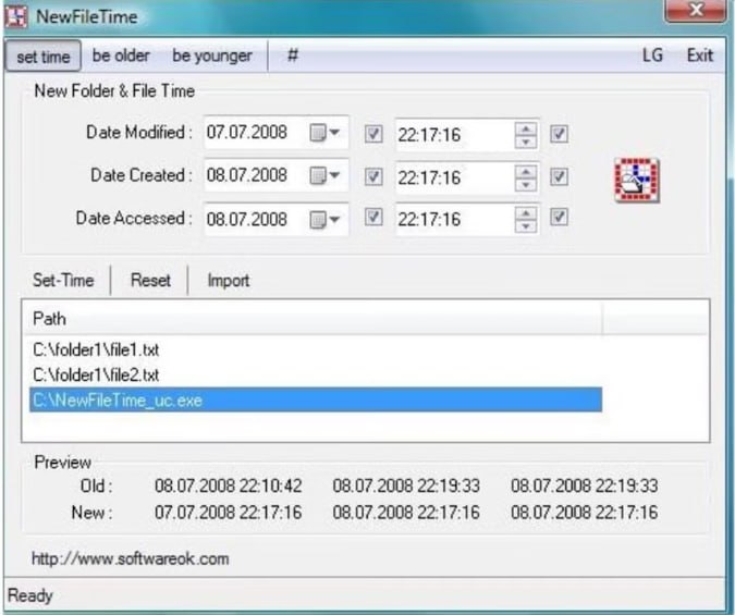NewFileTime v7.44 修改文件时间 中文绿色版🎮 软件详情