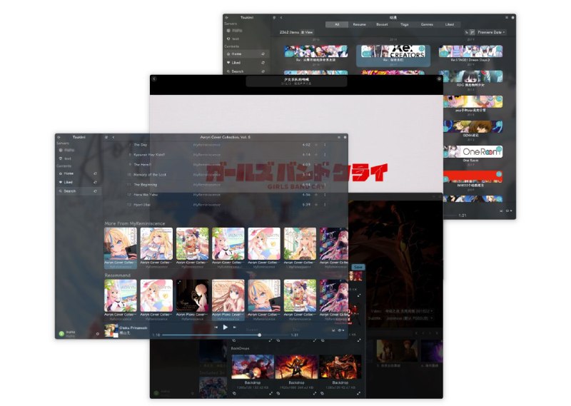 ▶️ Tsukimi ▎使用 GTK4-RS 编写的第三方 Emby 客户端🗣️👥【支持平台】