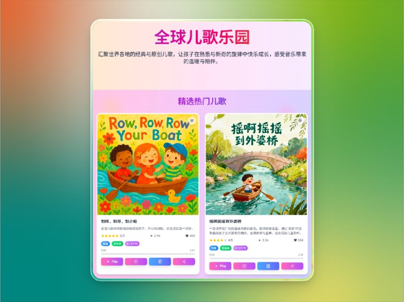 📣 BeddySongs | 全球儿歌乐园