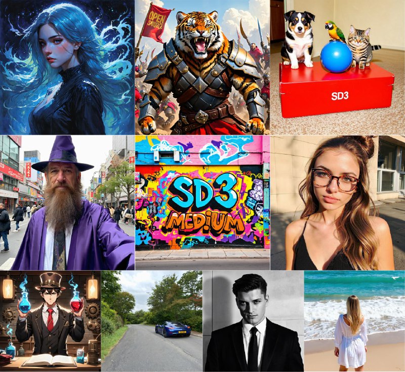 🤡 Stability AI ▎Stable Diffusion 3 Medium正式开源😹  软件简介