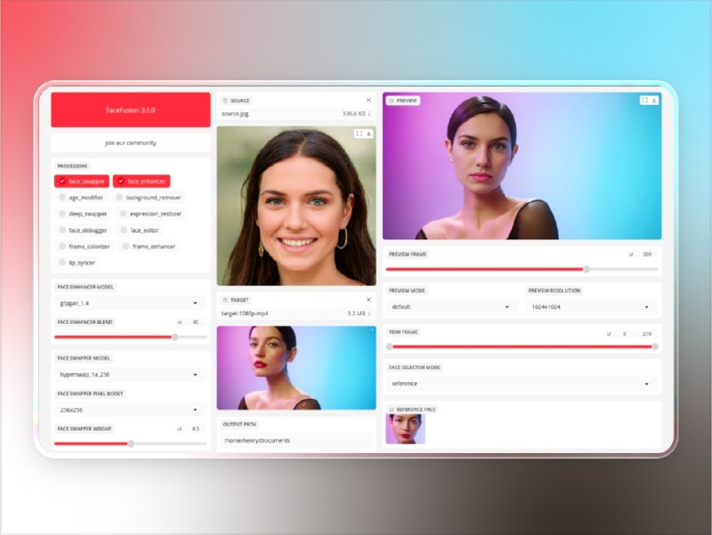 📣 FaceFusion | 开源AI换脸神器 高清换脸、唇形同步与多GPU支持全面解析🖼 标签