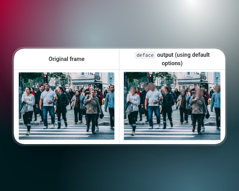 📣 deface | 自动人脸打码 视频照片人脸一键模糊化的开源隐私处理工具🖼 标签