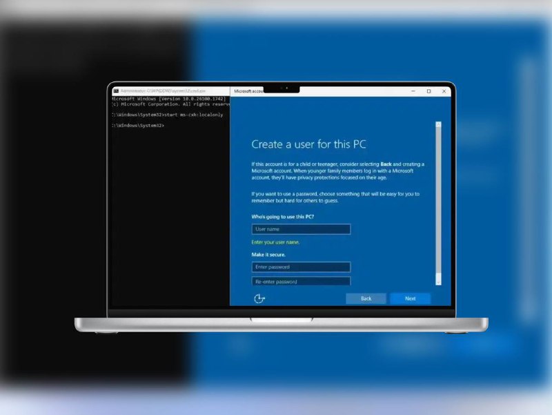 Microsoft 微软｜绕过微软账户登陆新方法微软发布的 Windows 11 Build 26200.5516 和 26120.3653 预览版更新，移除了 bypassnro.cmd 脚本，让创建本地账户的操作更为复杂#️⃣解决方案